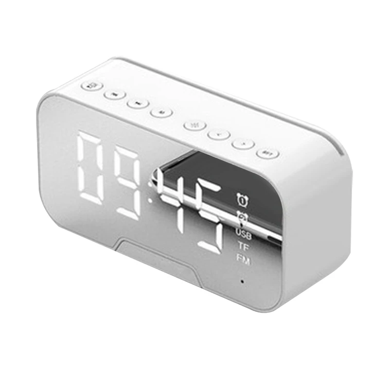 

G10 Wireless Bluetooth Speaker LED Mirror Clock Portable Mini Money Collection Voice Prompt Small Audio