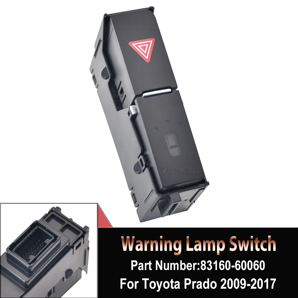 

Fit For Toyota Prado 2009-2014 2015 2016 2017 Hazard Emergency Warning Lamp Switch Button 8316060060 83160-60060 Car Accessories