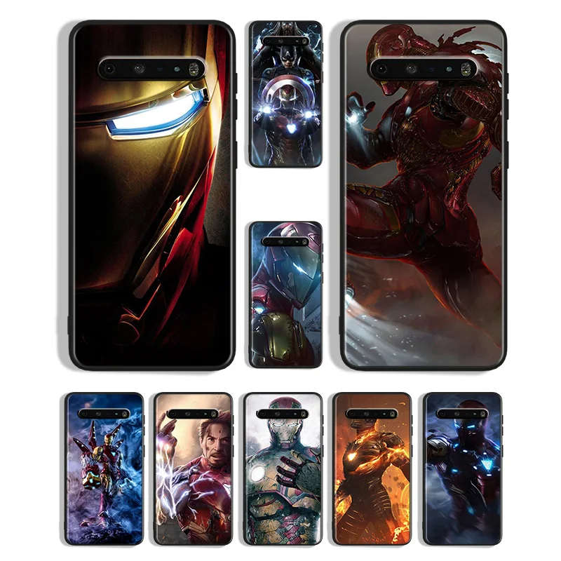 Marvel Железный человек для LG K92 K71 K61 K52 K51S K42 K41S K40S K22 Q60 V60 V50 V40 V30 G8X G8 ThinQ Black чехол