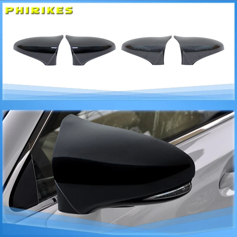 

New 2x Rearview Mirror Cover Wing Side Mirror Cap for Lexus GS RC F Sport 2015-2018 M Style Rear View Mirror Cover Cap
