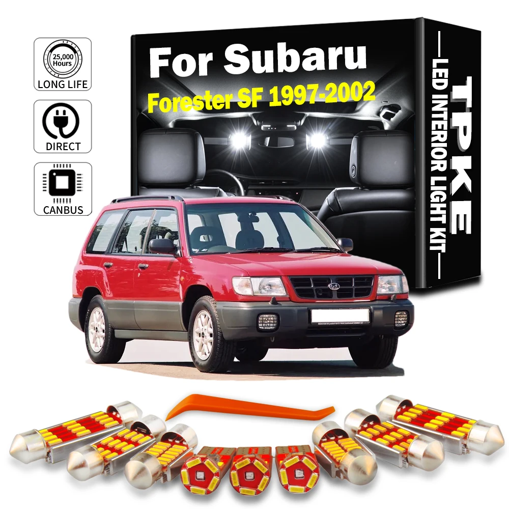 TPKE 8 шт. интерьерная купольная карта для багажника набор ламп Subaru Forester SF 1997 1998 1999