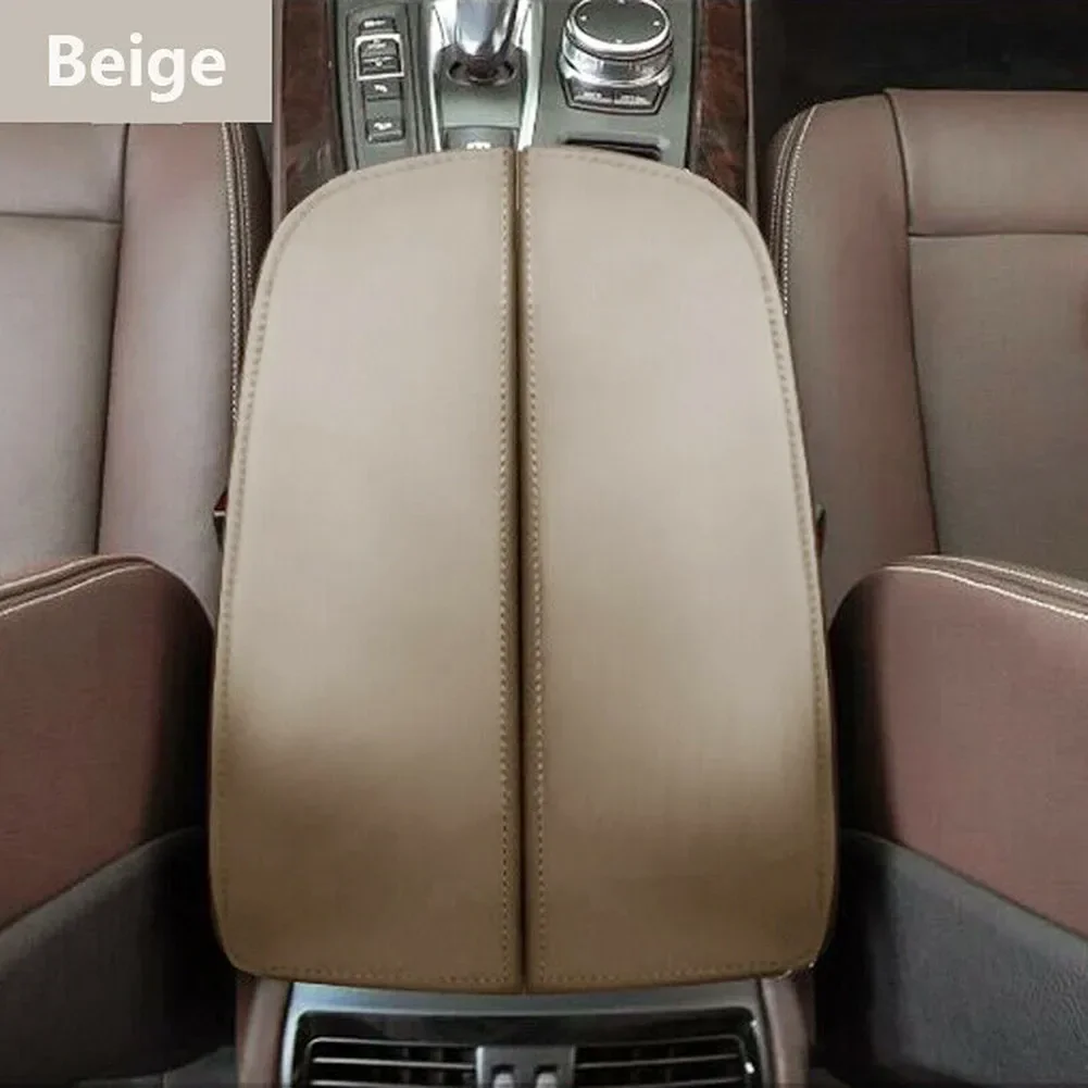 

2 шт. бежевый вид чехол на подлокотник центральной консоли для BMW E70 X6 E71 2008-2013 украшение интерьера авто подлокотник крышка