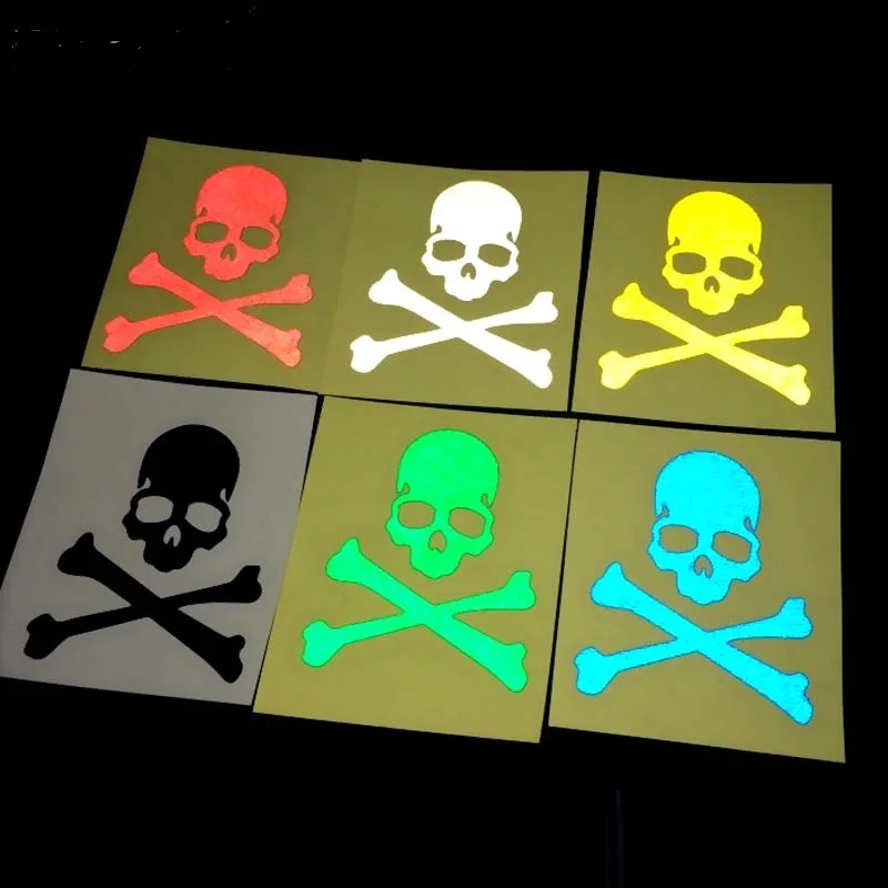 Велосипедная светоотражающая наклейка с флюоресцентным черепом наклейки для велосипеда Cycling Road MTB Fixed Gear наклейки-скелет аксессуары on.