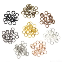 100 200pcslot 4 5 6 8 10mm open jump rings split rings connectors for diy jewelry finding making accessories wholesale supplies
