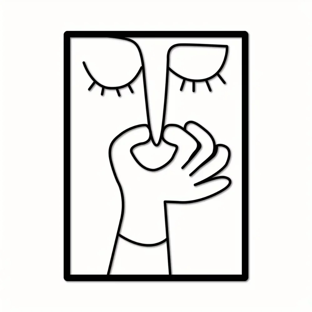 Очаровательный Уникальный Металлический Портретный Настенный Декор