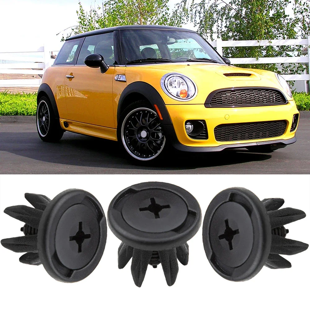 

10 шт., крепежные зажимы для внутренней арки колеса для BMW Mini для Cooper R50 R52 R56, автомобильные аксессуары 7130702966 Пластиковые зажимы