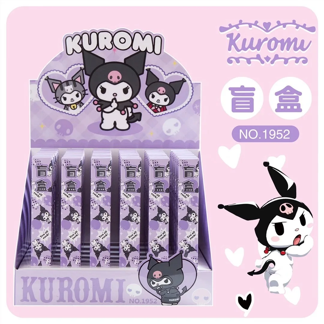 

36 шт./полная коробка кавайная Sanrioed аниме мультяшная серия Kuromi ограниченная искусственная гелевая ручка 0,5 мм целая коробка канцелярские под...