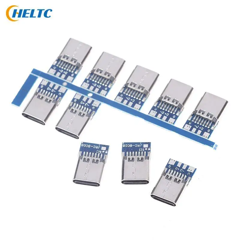 

HELTC USB 3.1 Type-C разъемы, латунные, синие, 10 шт.