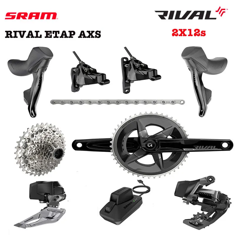 

SRAM RIVAL этап AXS 2X12s групсет дорожный велосипед Электронный беспроводной измеритель мощности Гидравлический дисковый тормоз переключатель дв...