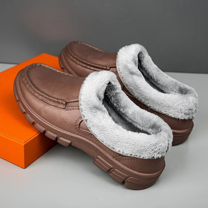 Тапочки для дома мужские зимние хлопковые сохраняющие тепло мужская