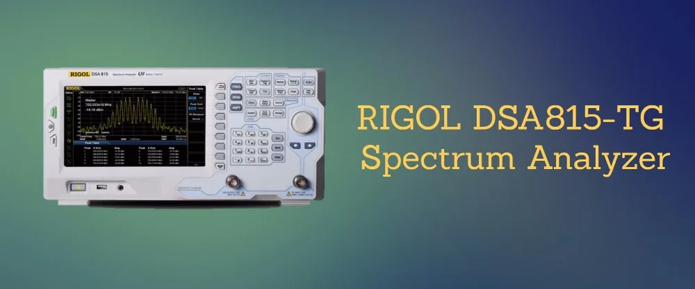 

Rigol DSA815-TG 1.5 GHz Spectrum Analyzer with Tracking Generator