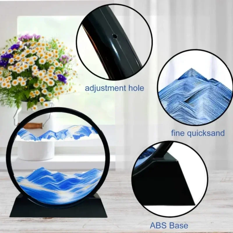 7-дюймовые песочные часы для глубоководного искусства 3D динамический дисплей