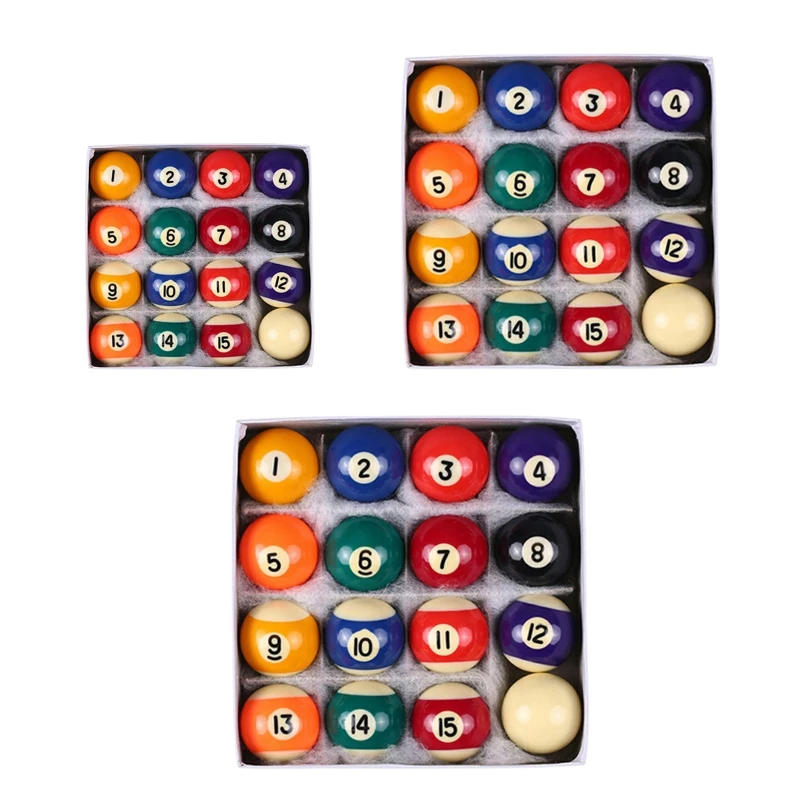 

Mini Billiards Table Balls Pool Cue Balls Full Set Snooker & Billiard Accessory