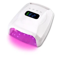 new high power 96w strong red light cordless rechargeable wireless led uv nail lamp for gel nail polish dryer