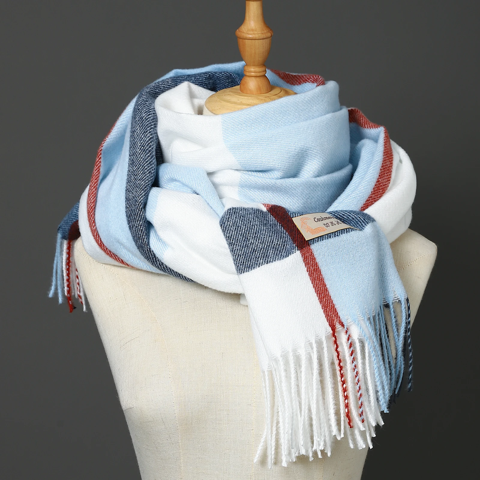 Fashion Lady Soft Cashmere, LV, Gg, Burberry, Hermes, Luxury Brand,  Wholesale, Cotton, Double Face Shawl Scarf in Headband with Tassel - China  Winter and Thickness price