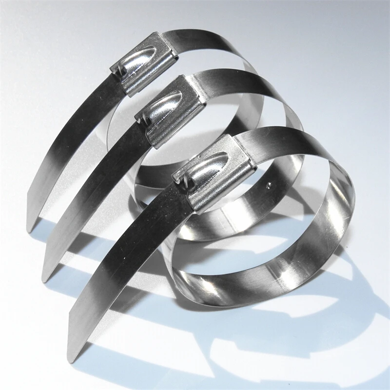

500pcs/lot 22 inch 4.6mm x 550mm Thickness 2.5mm Best 304 Grade colorf self locking Stainless Steel cable ties