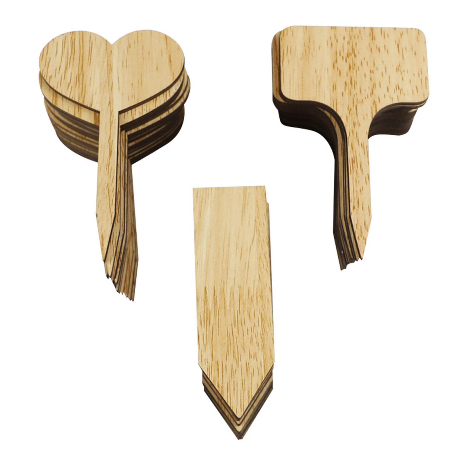 

Этикетки для растений, деревянные садовые маркеры для растений, 60 шт.