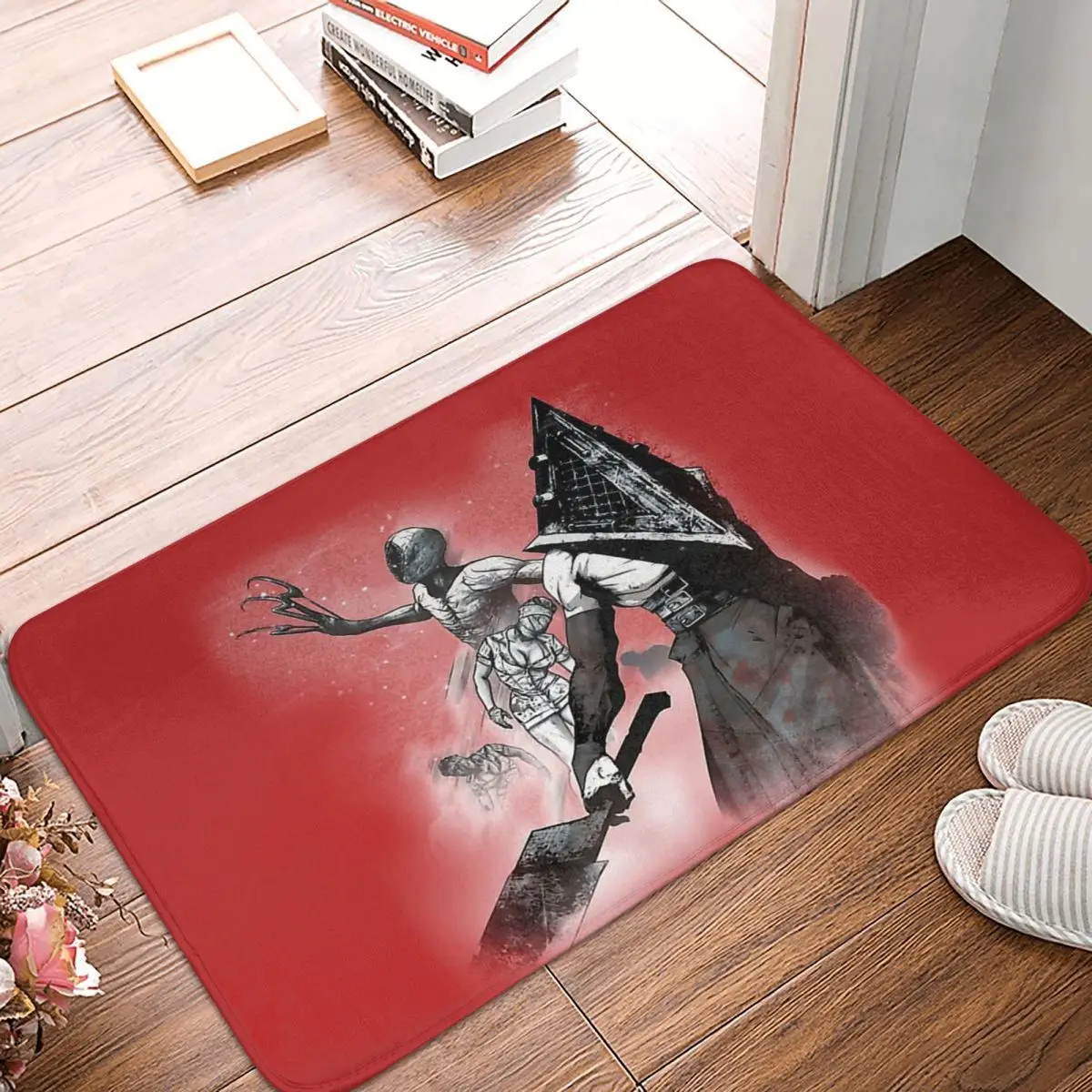 

Тихий коврик для ванной из фильма «ужасы», Придверный коврик с пирамидной головой и надписью «Пирамида» для гостиной, коврик для балкона, до...