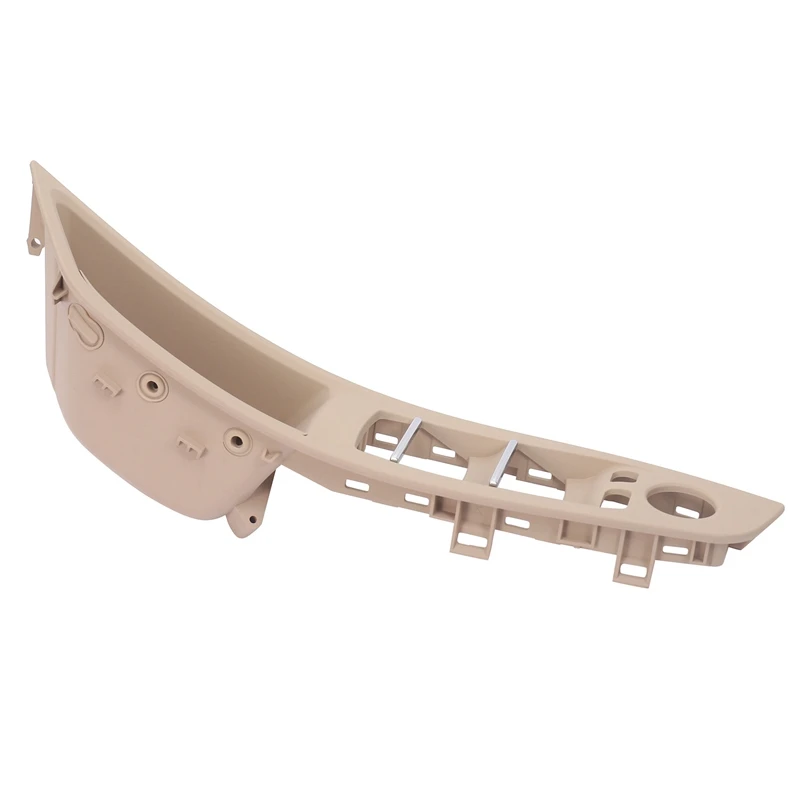 

2X Left Hand Drive For Bmw 5 Serie F10 F11 520 525 Interior Door Handle Inner Door Panel Pull Trim Cover(Creamy-White)