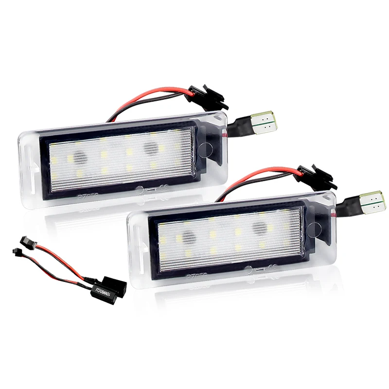 

2 шт. для Opel/Vauxhall Insignia Sports Tourer 2008-2016/Mokka 2013-up светодиодная лампа номерного знака без ошибок 6000k белый