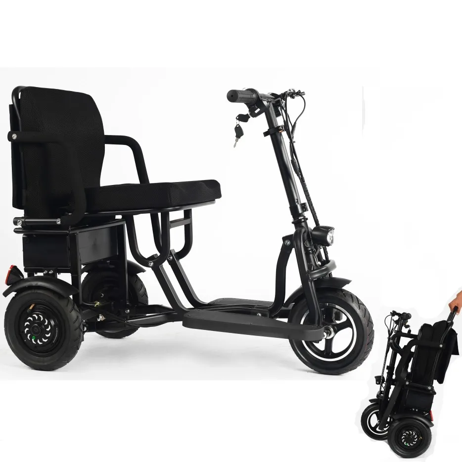 

adult fold four 4 three 3 Wheel trike disabled handicapped electric tricycle for elderly