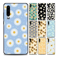 vintage flower little daisy phone case for huawei p10 lite p20 pro p30 pro p40 lite p50 pro plus p smart z soft silicone