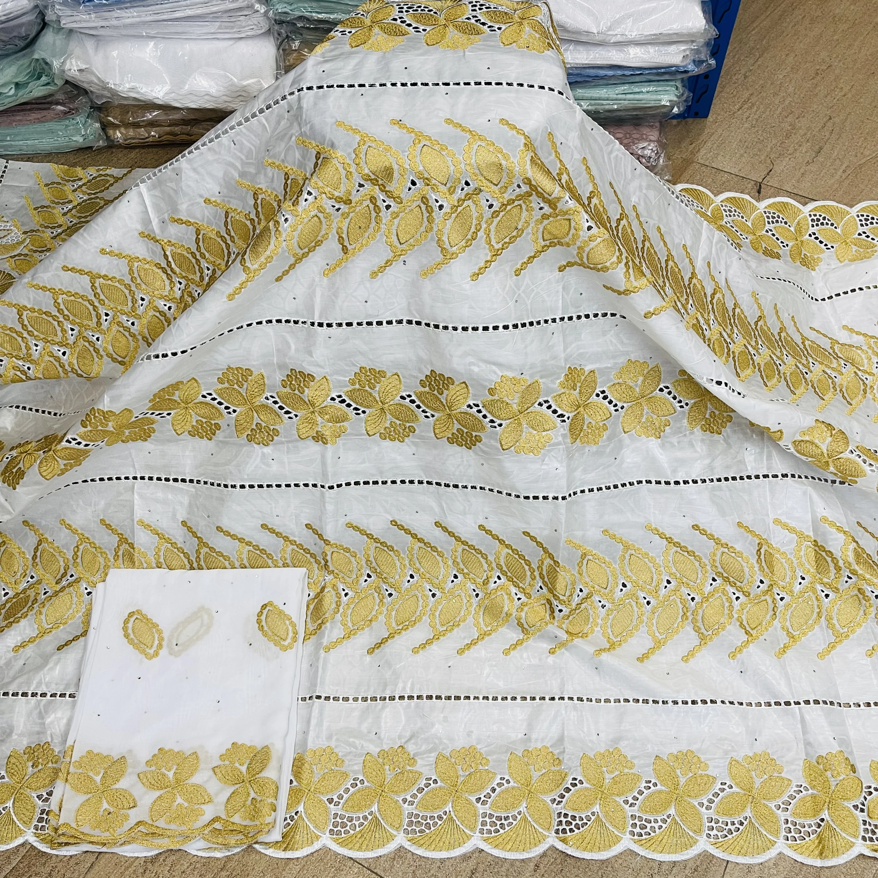 Африканские ткани раковина богатая Женская жаккардовая парчовая ткань борд