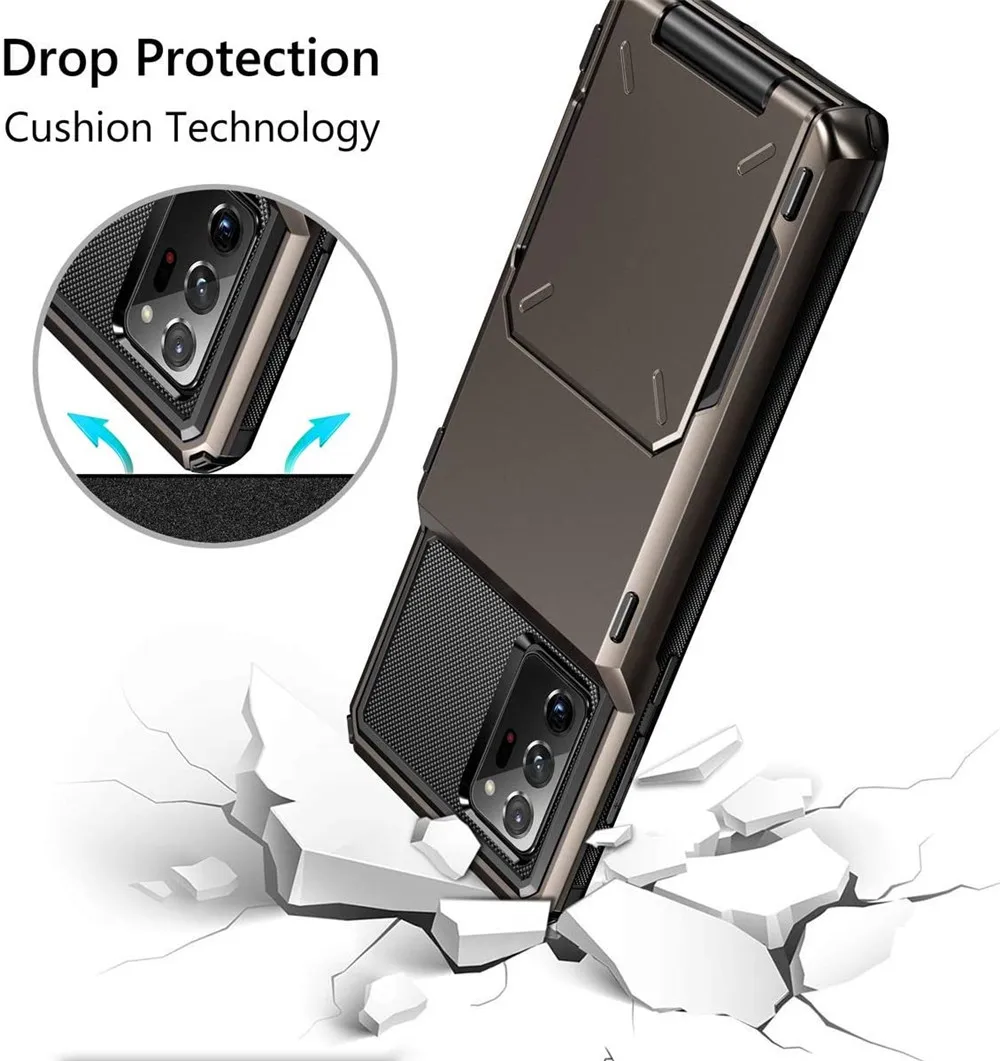 Для Samsung Galaxy Note 20 Ультра Чехол кошелек для кредитных карт бумажник с отделением