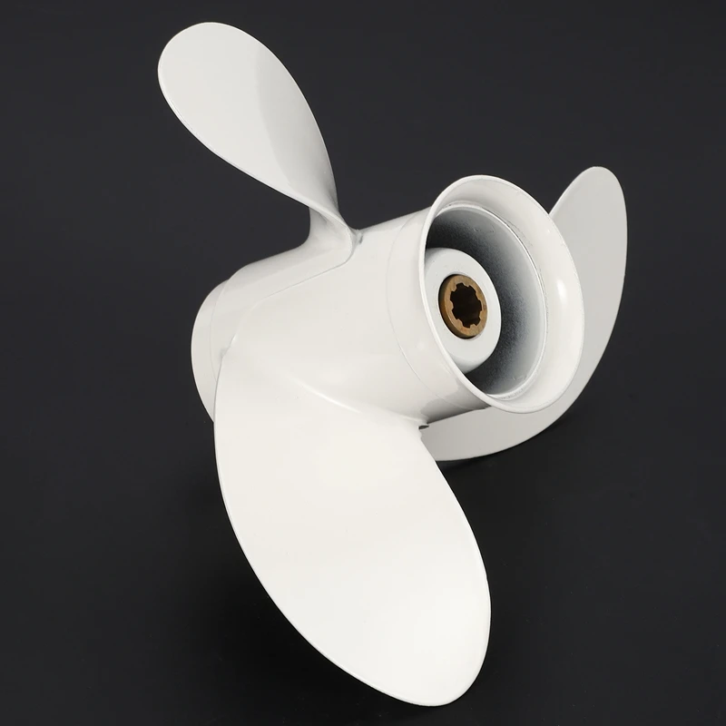 Лодочный подвесной пропеллер 6G1-45941-00-El для Yamaha 6-8Hp 8 1/2X8 1/2 Белый алюминиевый сплав 7