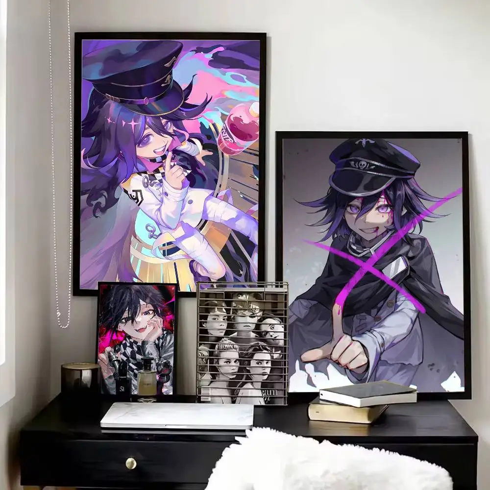 Фото Постер Danganronpa V3 Kokichi Ouma, HD качество, настенное искусство, ретро-постеры для декора стен дома, самоклеящиеся №2