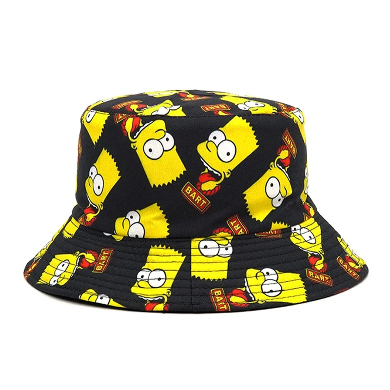 Панама мужская женская для рыбалки уличная с двусторонним мультипликационным