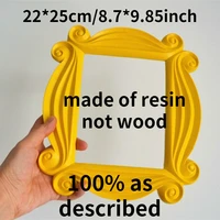 tv series friends handmade monica door frame resin not wooden yellow photo frames collectible for home decor wall decor gifts t
