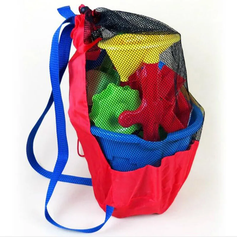 

Детские сетчатые сумки для морского хранения, детская пляжная Сетчатая Сумка с песком для водных игрушек, водные забавные спортивные полотенца для ванной, рюкзак для одежды