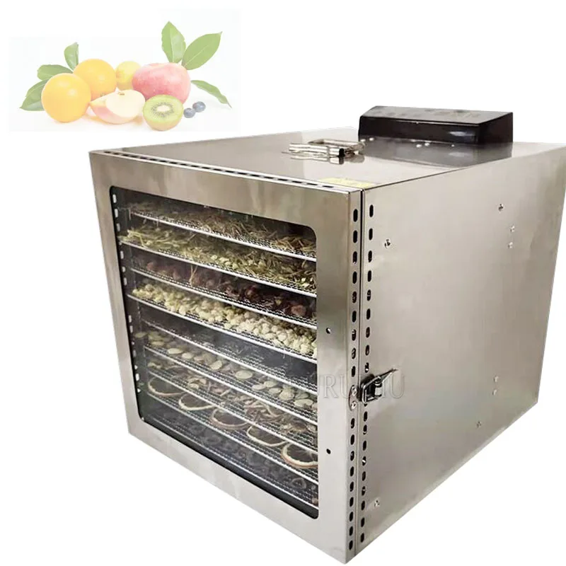 Commercial Dryer For Vegetables And Fruits 10-layer Stainless Steel Food Dehydrator Electric Vegetable Dryer
