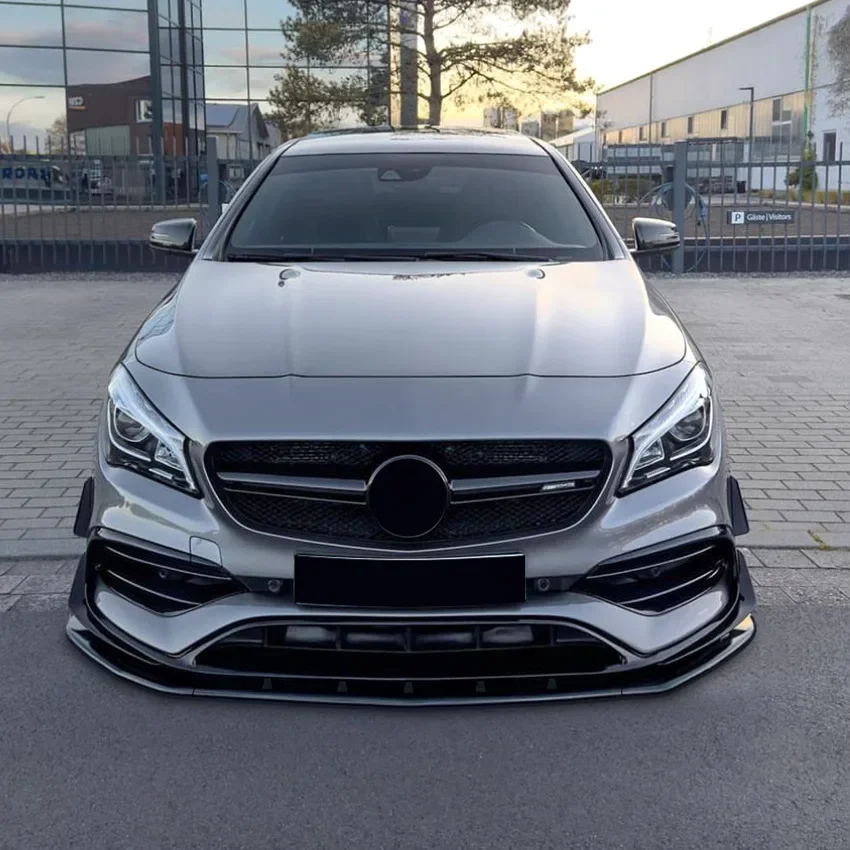 Для Mercedes Benz CLA Class C117 CLA200 CLA220 CLA250 CLA45 AMG 2015-2018 передний бампер разделитель губ