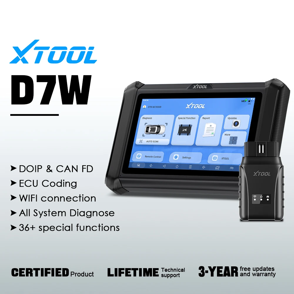 XTOOL D7W Wifi подключенные Автомобильные диагностические инструменты бесплатная