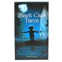 black cat tarot deck oracle cards entertainment card game for fate divination occult tarot card games