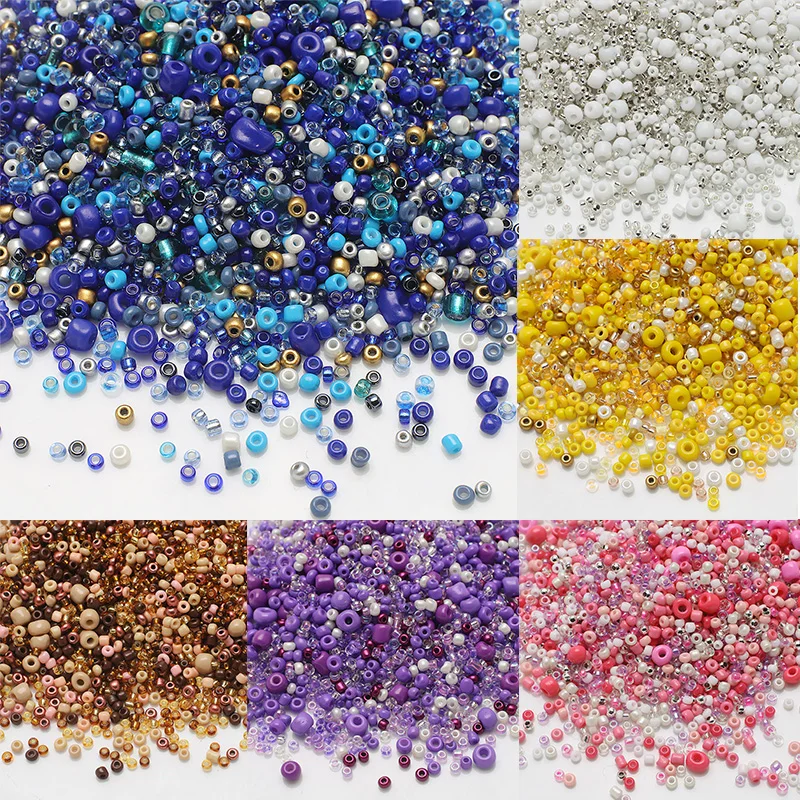 15 г/сумка 2 мм 3 мм 4 мм смешанные стеклянные бусины Свободные Прокладки для Diy ювелирные изделия, изготовление браслетов ожерелья серьги аксессуары ручной работы