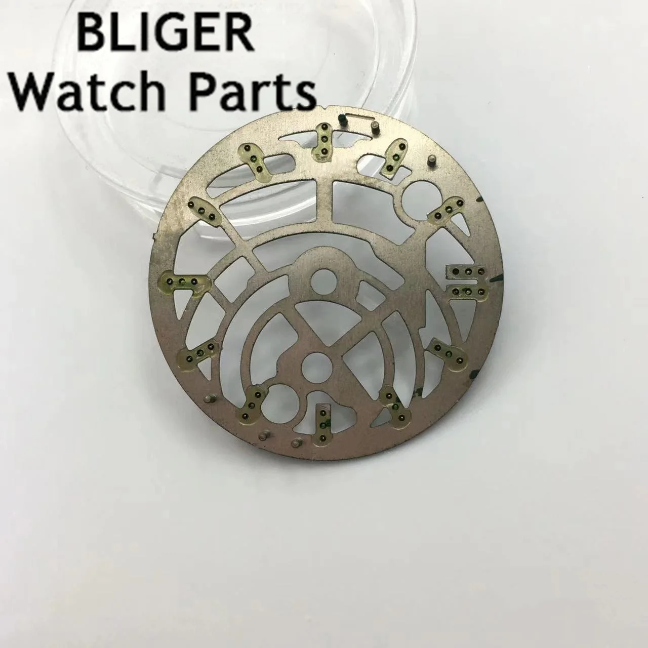 BLIGER 28 мм Черный Синий Зеленый Белый Циферблат часов Светящийся Механизм NH70