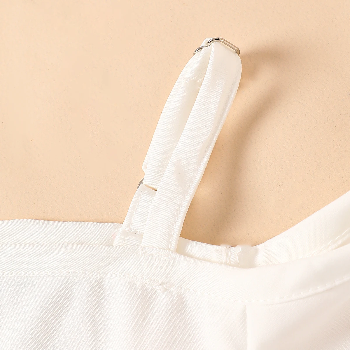 Платье с открытыми плечами для девочек модное белое платье на бретелях коротким