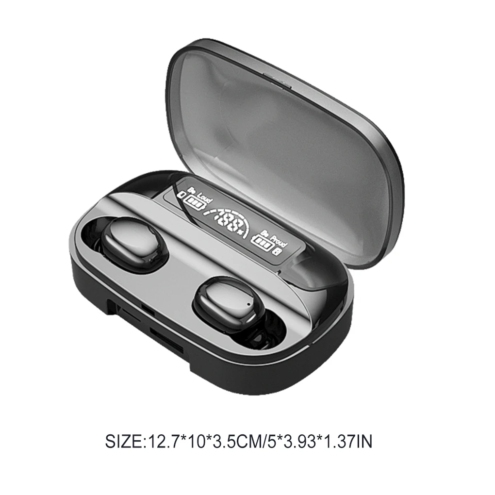 

Wireless Earphones Earbuds In-ear Touch-sensitive Reliable Digital Display Personal Gear Music Device Earpieces Durability