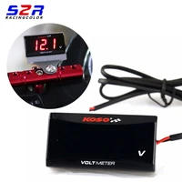 koso mini voltage meter led digital display voltmeter dc 12v universal for honda yamaha kawasaki ducati ktm motorcycles vehicles