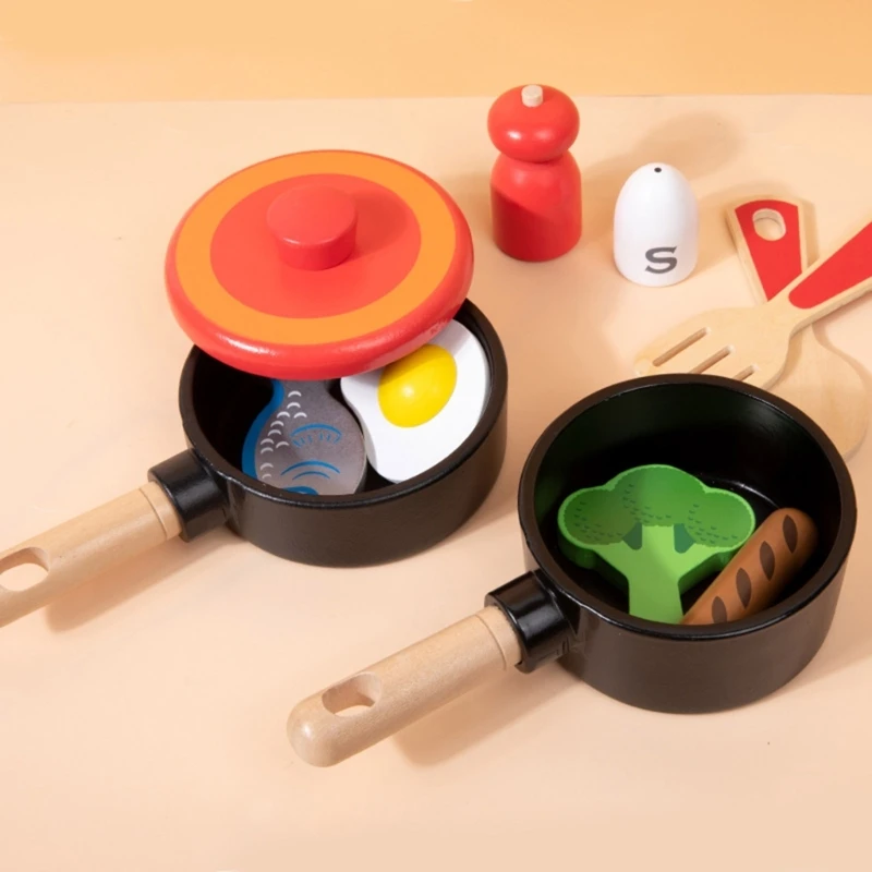 

Pots Cookware Toy Early Development Educational Gift for Kids Kitchen Playset