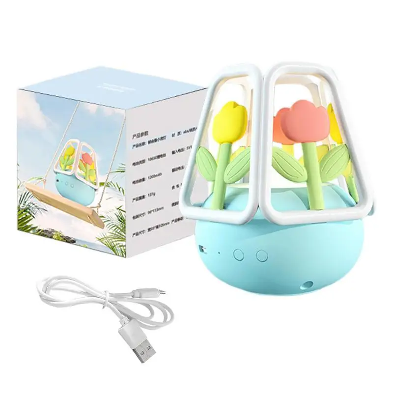 

Tulip Desk Lamp Tulip Night Lamp For Kids Battery Powered Flowers Decor Nursery Nightlight For Bedrooms Living Room Nursery Room