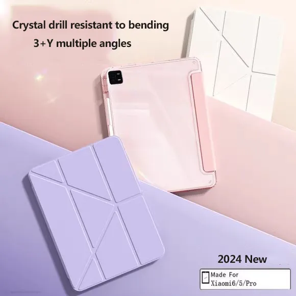 Прозрачный акриловый чехол для Xiaomi Redmi Pad SE 8 7 4G 11 7Pro 2 2024 6 5 Pro Y откидная крышка со