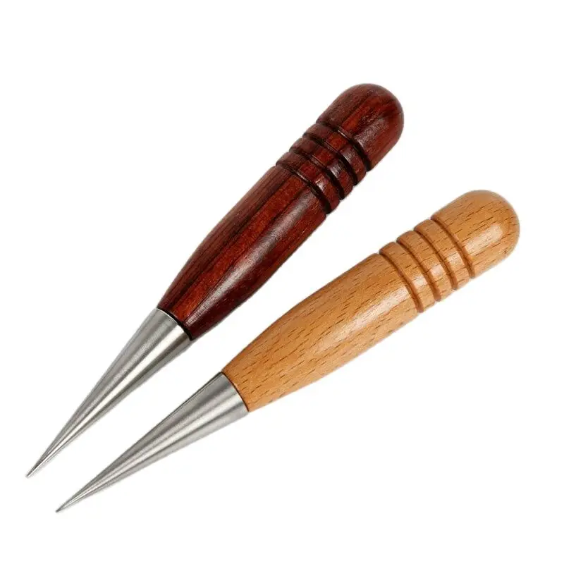 Pull Flower Needle Barista Special Wooden Handle Stainless Steel Rosette Needle Fancy Coffee Rosette Needle Carving Needle