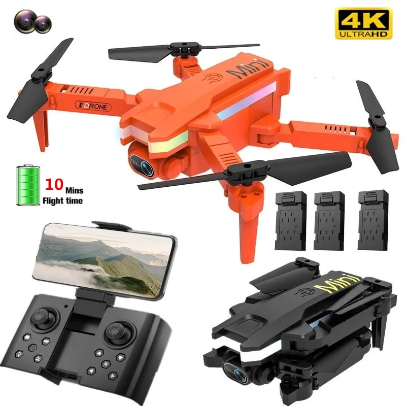 

Квадрокоптер складной с камерой 4k Hd, Wi-Fi, Fpv и гироскопом