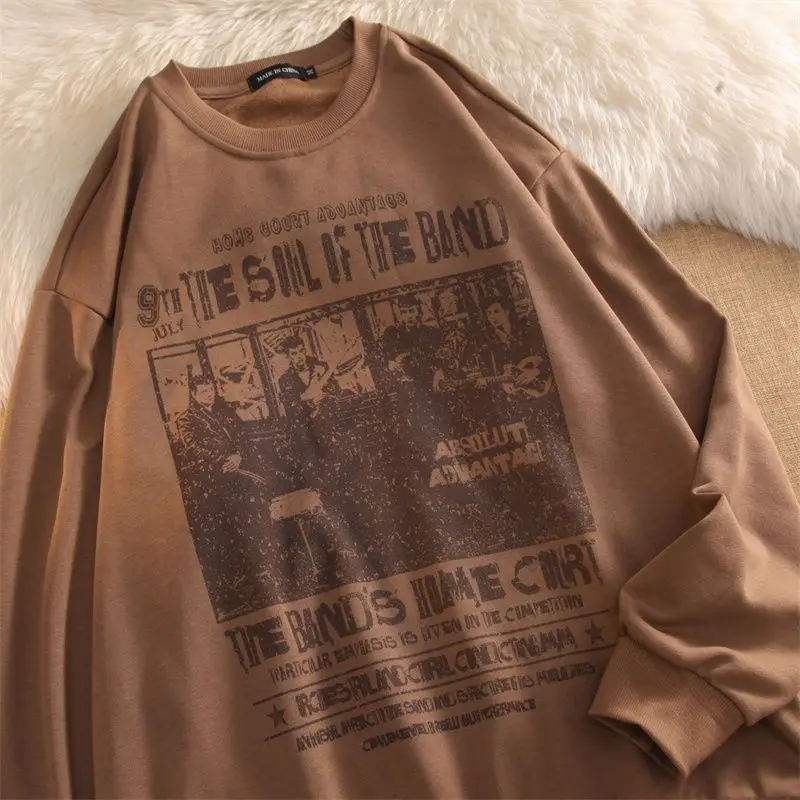 

Пуловер с круглым вырезом и длинным рукавом, в стиле ретро