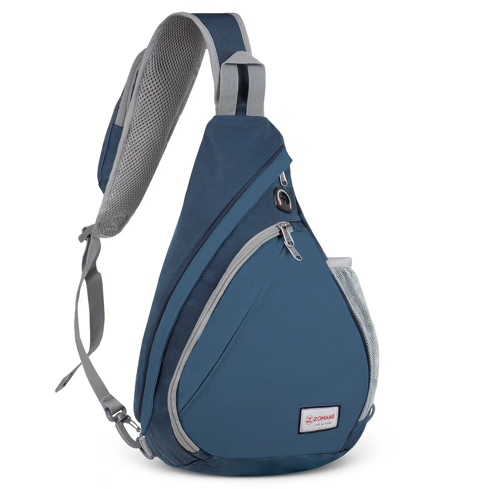ZOMAKE Men One Shoulder Backpack Women Sling Bag Crossbody Outdoor Cycling Sports Travel Versatile Fashion Bag Student School