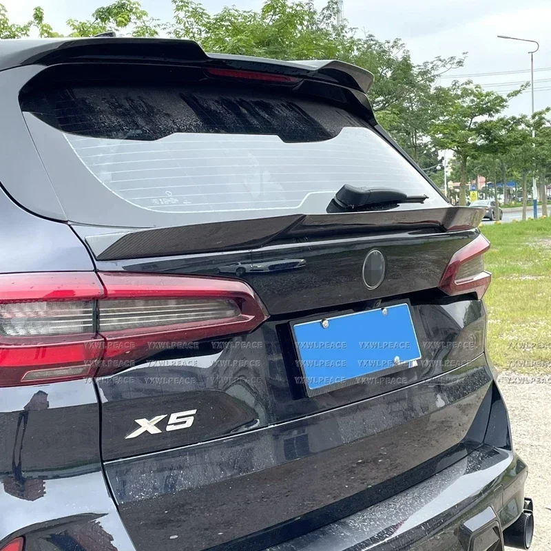 Для BMW G05 F95 X5M 2019 -2023 натуральное углеродное волокно/кузнечный Карбон заднее крыло